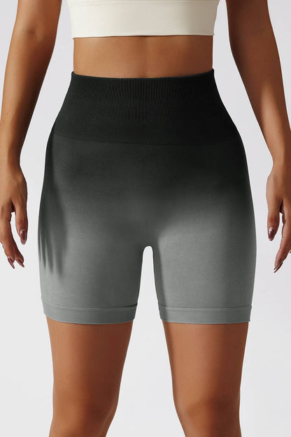 Ombre Seamless Scrunch Butt Shorts