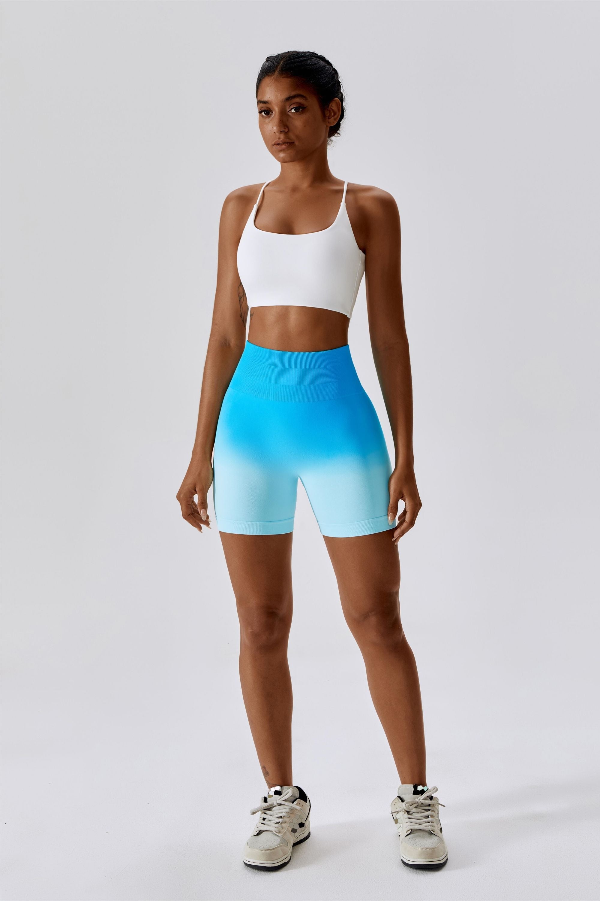 Ombre Seamless Scrunch Butt Shorts