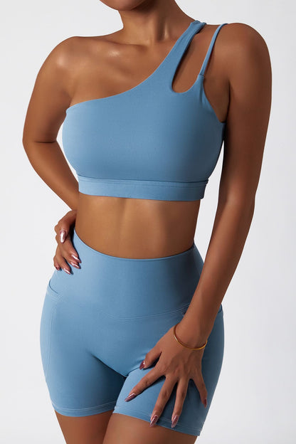 One Shoulder Sports Bra