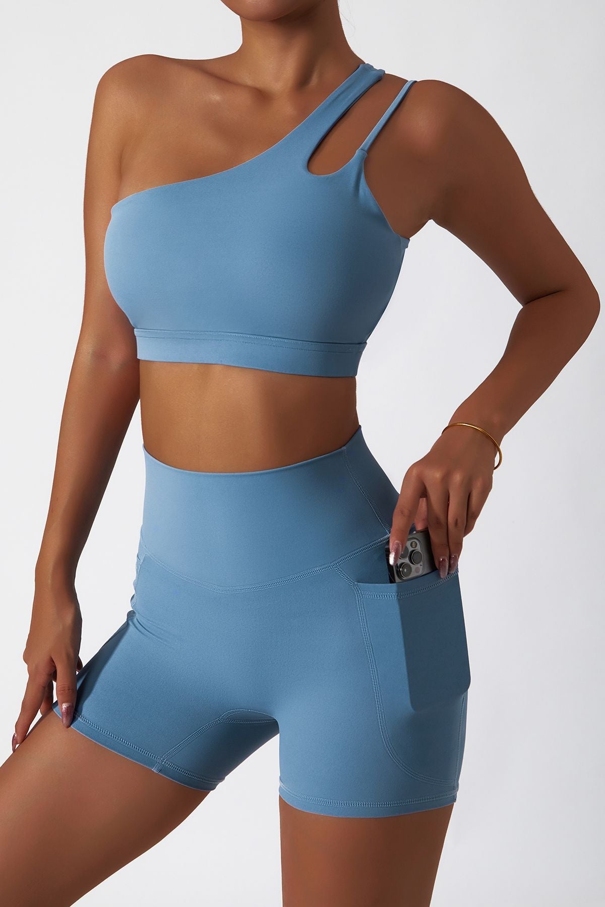 One Shoulder Sports Bra