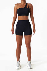 One Shoulder Sports Bra