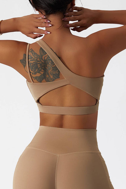 One Shoulder Sports Bra