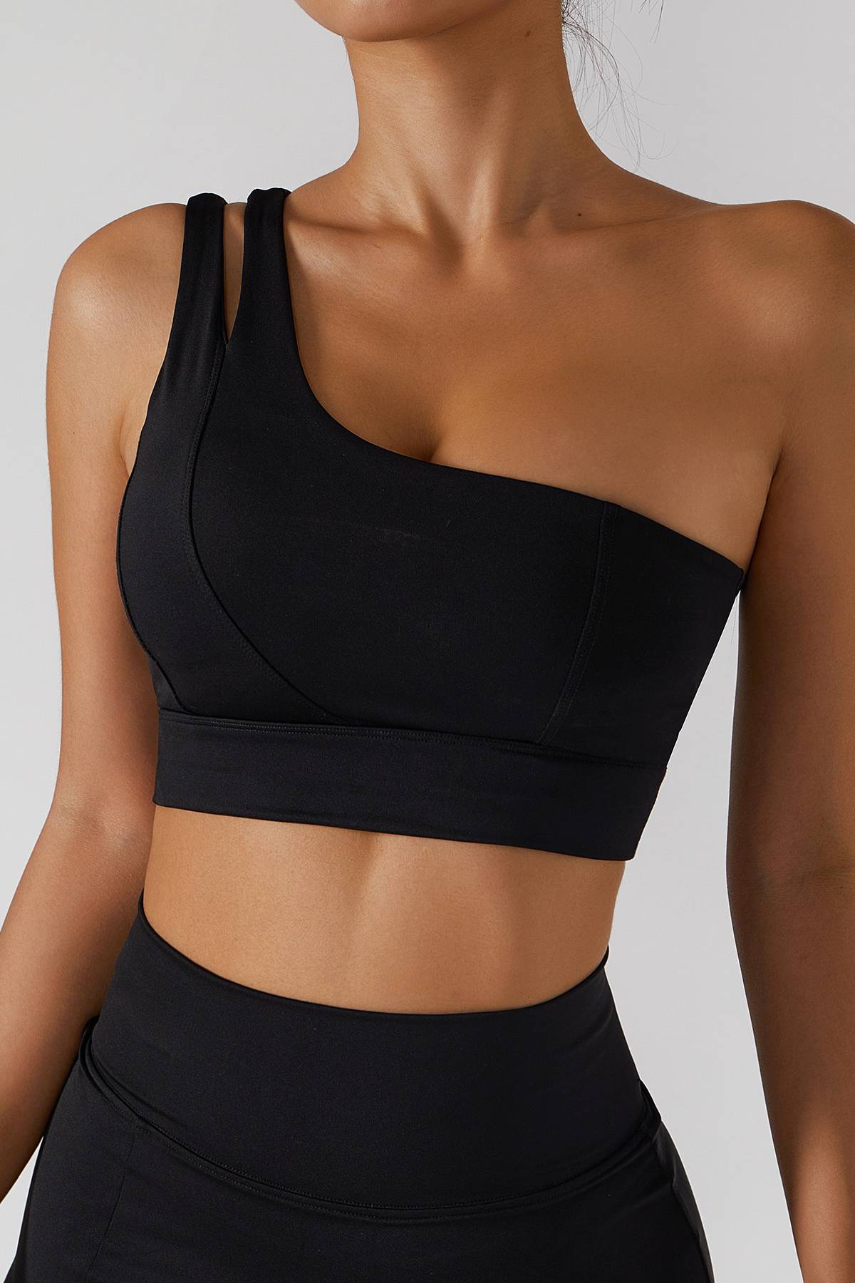 One Shoulder Sports Bra