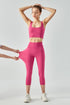 Activewear Set with Sports Bra & Capri Legging  - Chic & Versatile