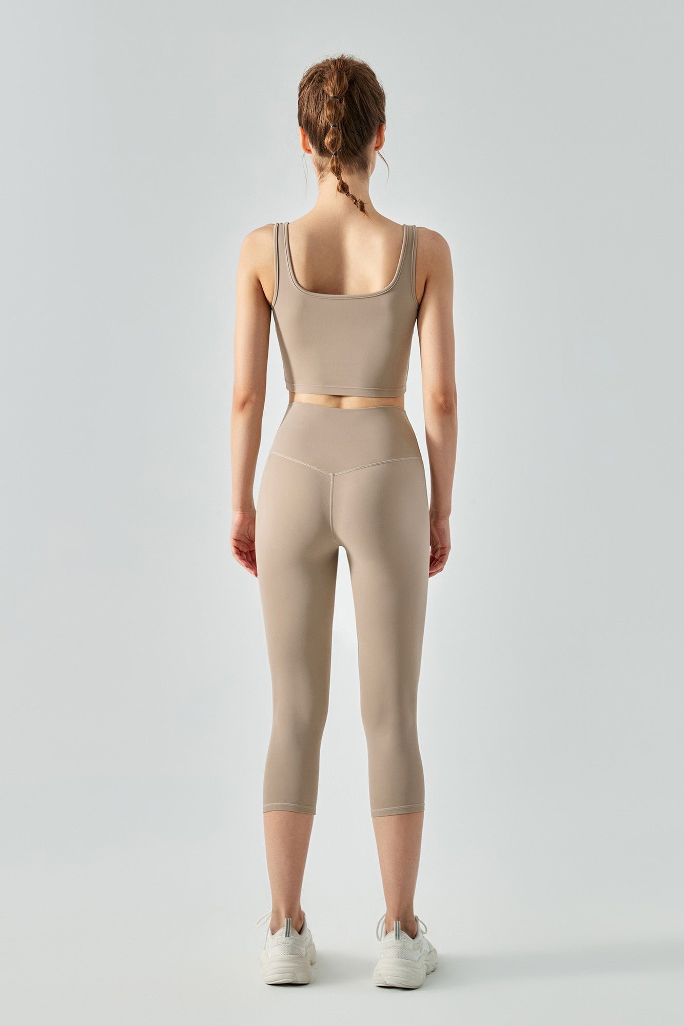 Activewear Set with Sports Bra &amp; Capri Legging  - Chic &amp; Versatile