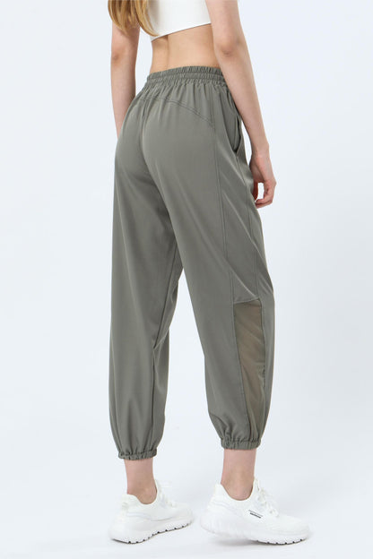 Mesh Panel Jogger Pants - Breathable &amp; Comfortable Fit