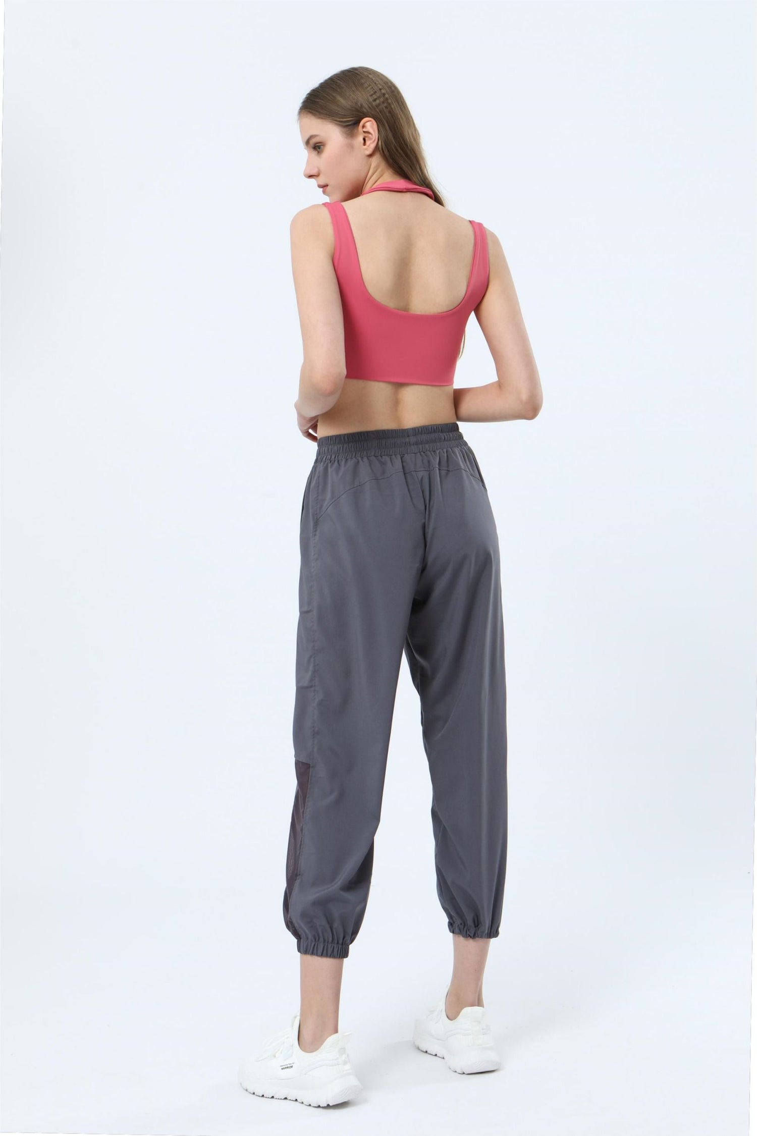 Mesh Panel Jogger Pants - Breathable &amp; Comfortable Fit