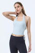 Ribbed Halter Neck Tank Tops | Chic & Trendy Women&