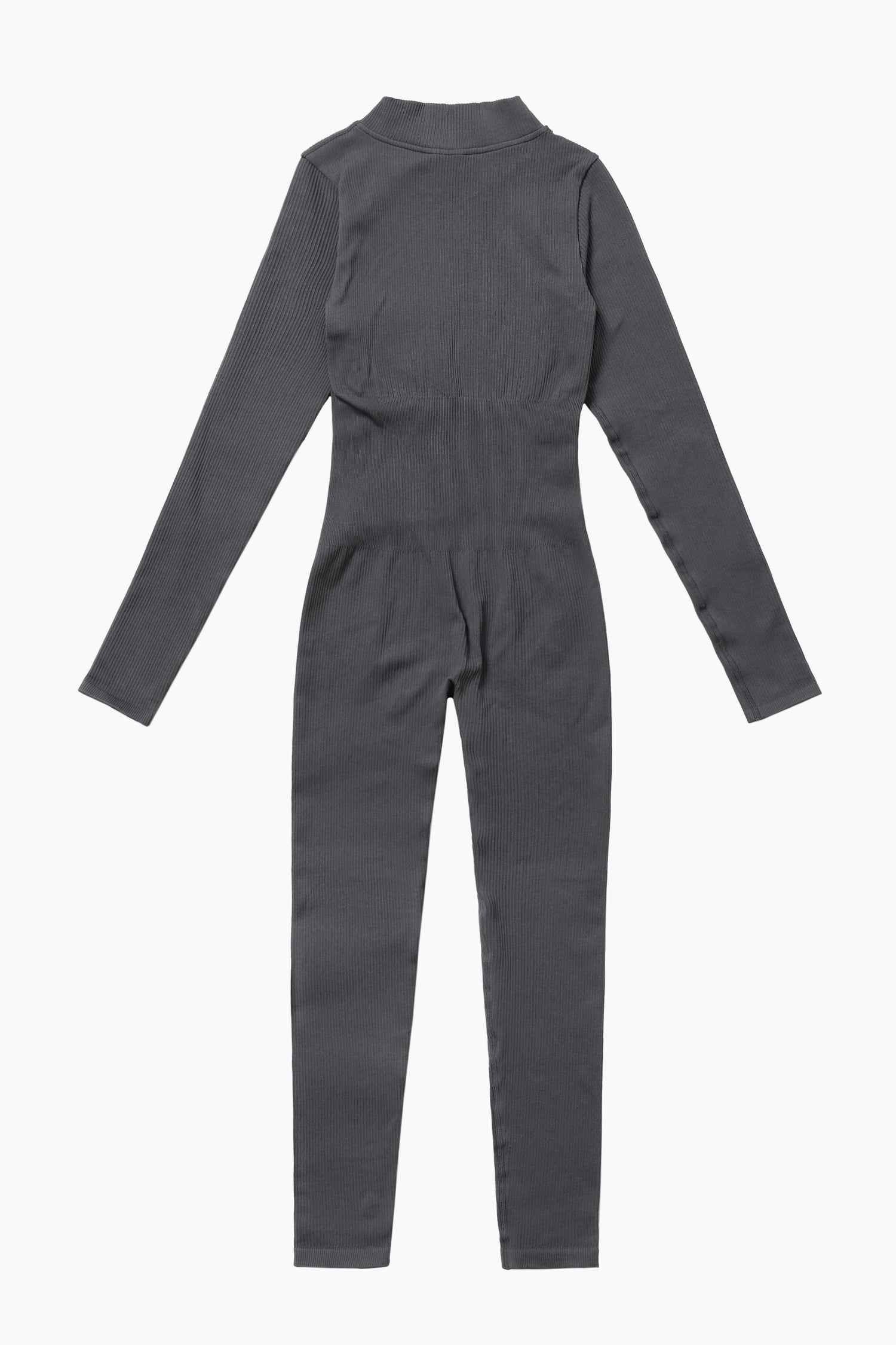 Ribbed Long-Sleeve Active Jumpsuit | Stylish &amp; Functional Fitness Wear