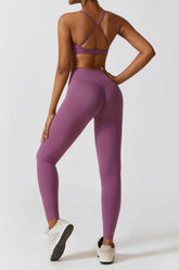 Scoop Neck Strappy Sports Bra