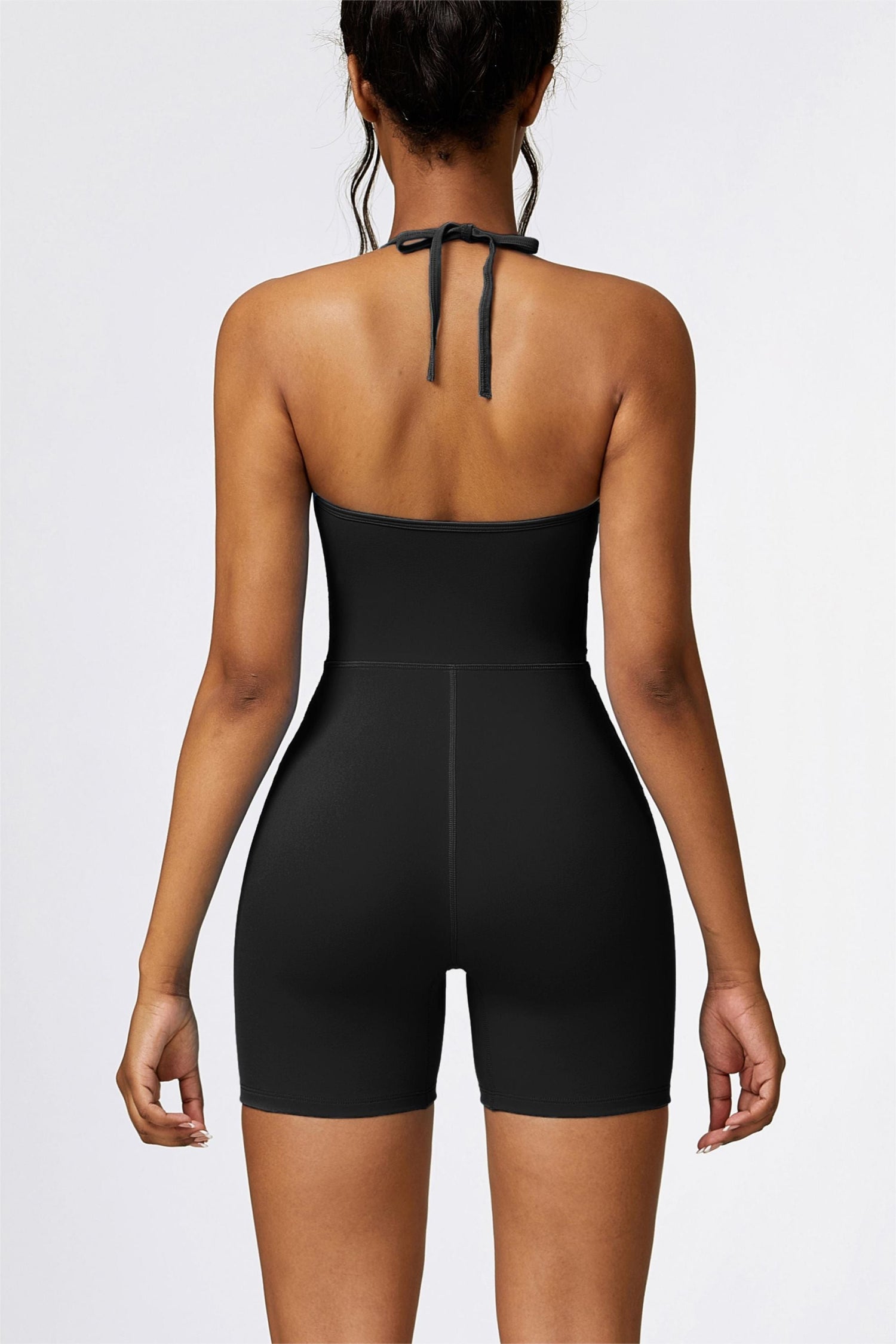 Scoop Neck Halter Short Unitard - Versatile and Stylish Dancewear