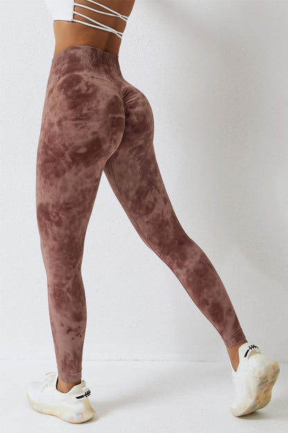 Seamless Tie Dye Scrunch Leggings - Embrace Your Bold Side