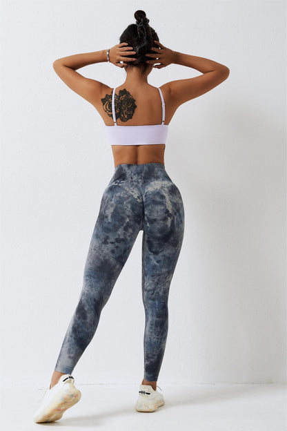 Seamless Tie Dye Scrunch Leggings - Embrace Your Bold Side