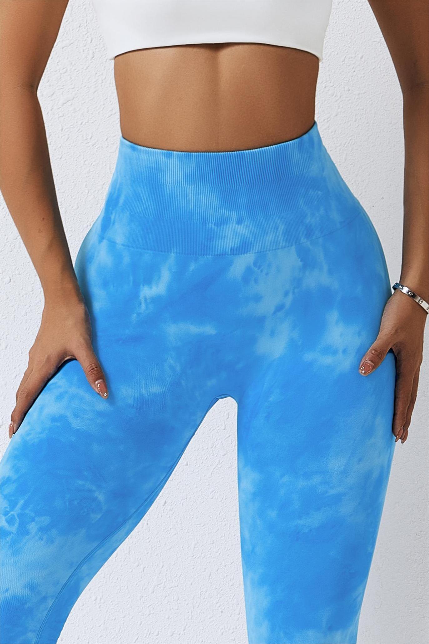 Seamless Tie Dye Scrunch Leggings - Embrace Your Bold Side