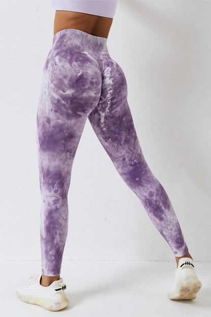 Seamless Tie Dye Scrunch Leggings - Embrace Your Bold Side