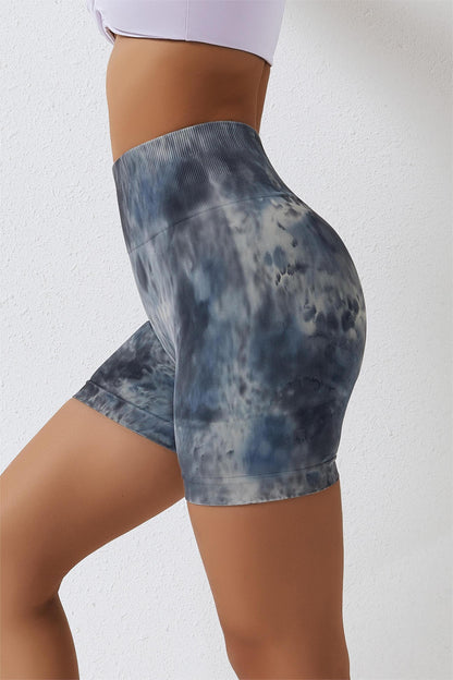 Seamless Tie Dye Scrunch Butt Shorts - Comfort and Style