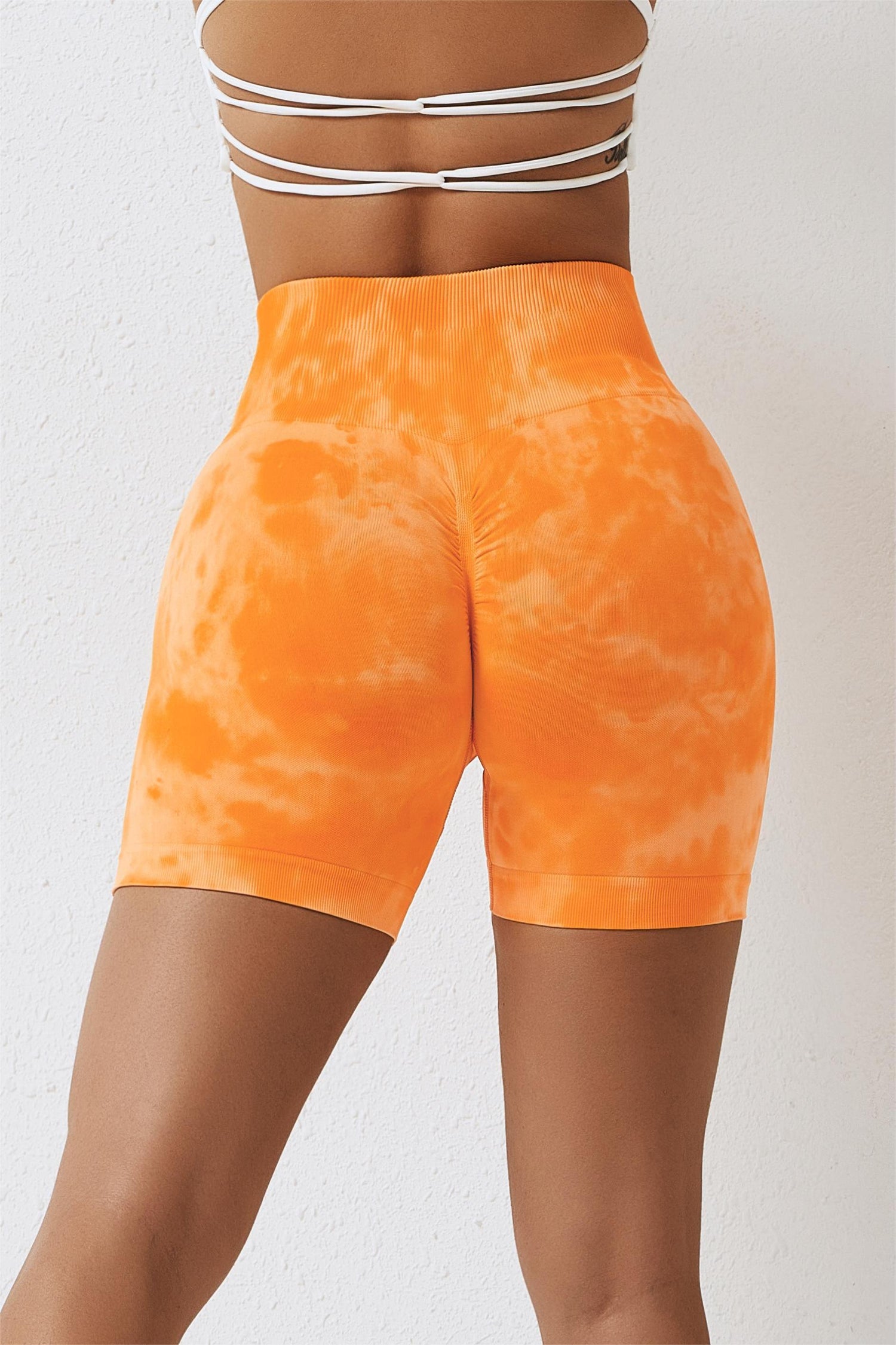 Seamless Tie Dye Scrunch Butt Shorts - Comfort and Style