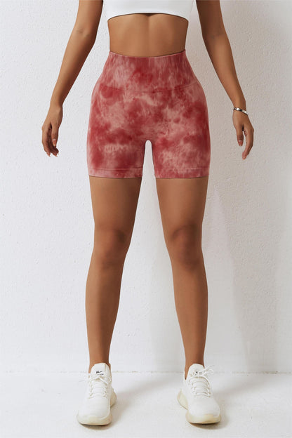 Seamless Tie Dye Scrunch Butt Shorts - Comfort and Style