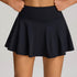 High Waisted Pleated Tennis Skirts with Short and Pocket