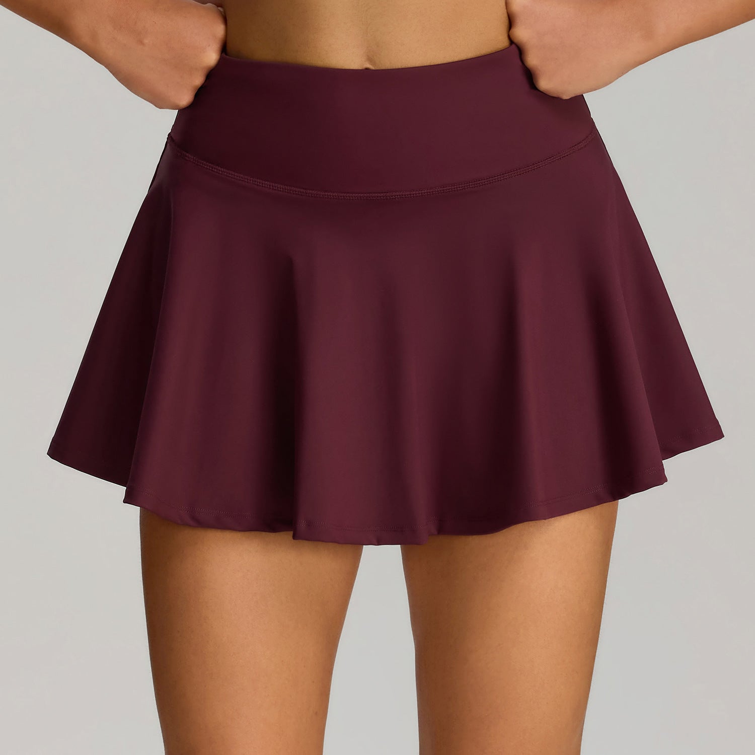 High Waisted Pleated Tennis Skirts with Short and Pocket