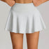 High Waisted Pleated Tennis Skirts with Short and Pocket