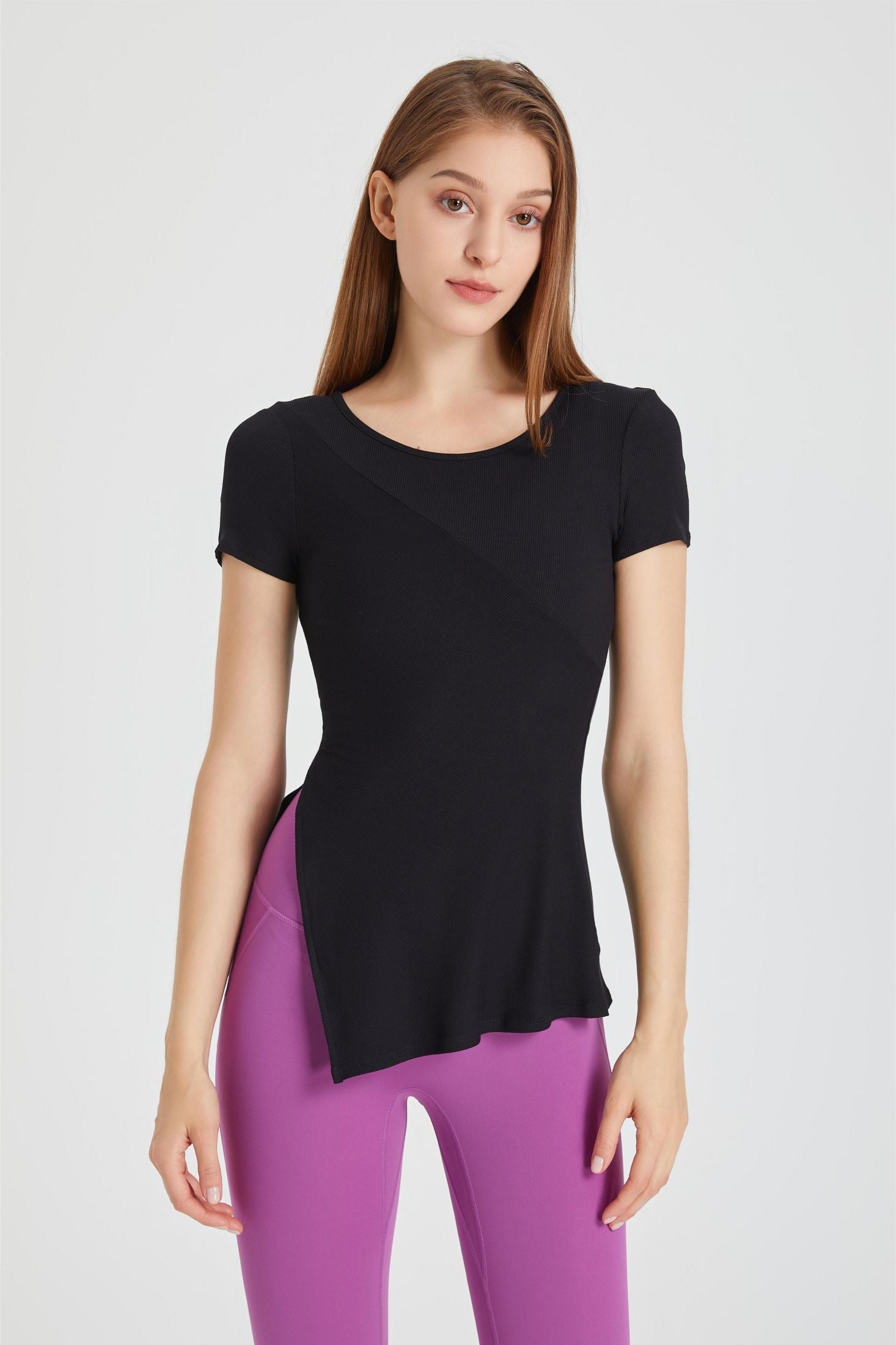 Split Hem Longline Tunic Top -  Perfect Blend of Comfort and Style 