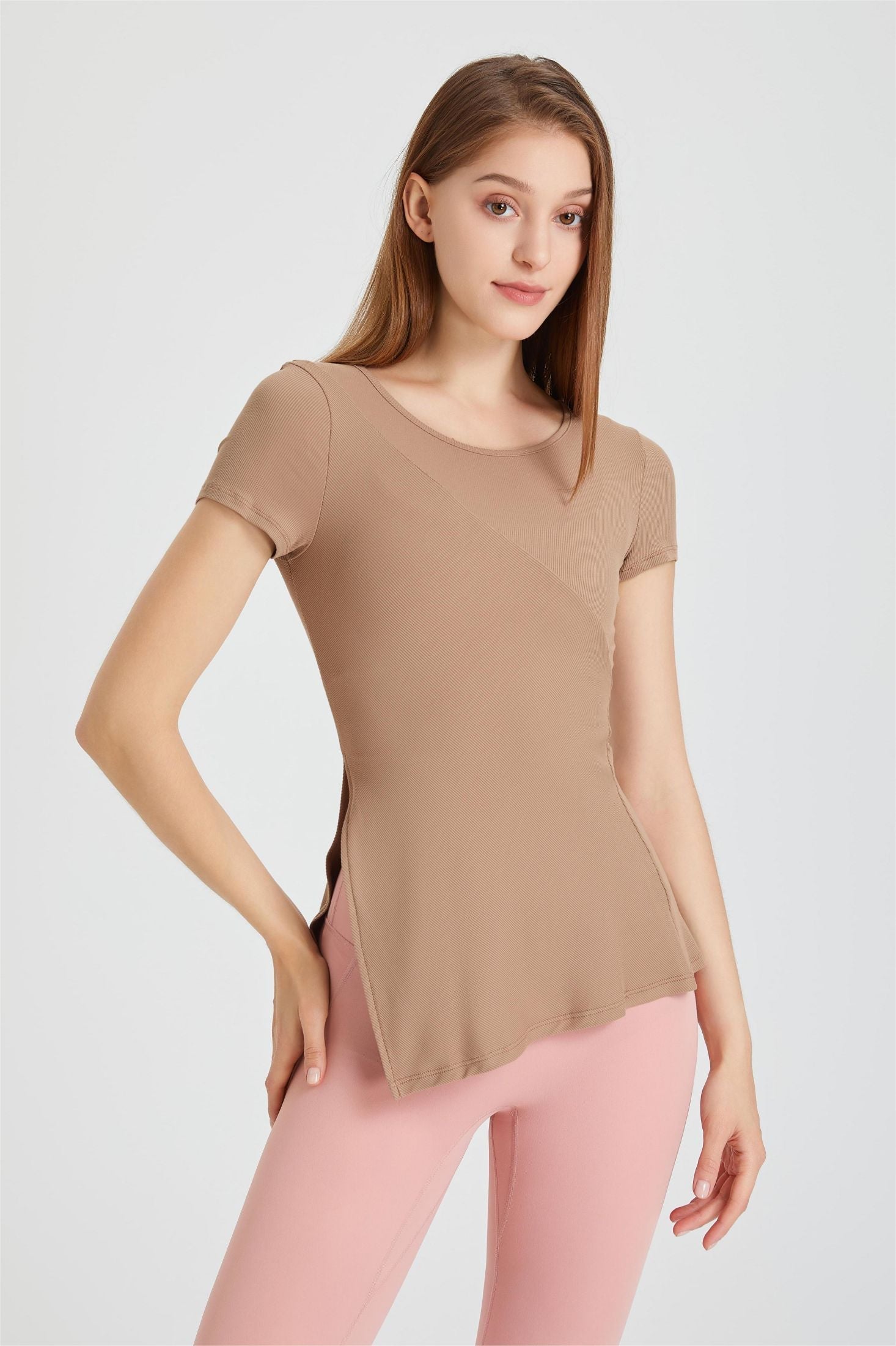 Split Hem Longline Tunic Top -  Perfect Blend of Comfort and Style 