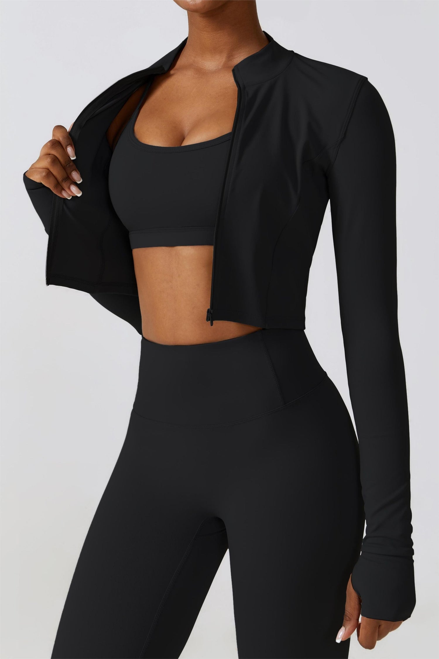 Crop Long Sleeve Jacket | Stylish &amp; Modern Wardrobe Essential