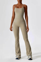 Square Neck Crossover Strap Tank Top