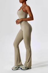 Square Neck Crossover Strap Tank Top