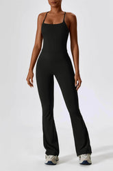 Square Neck Crossover Strap Tank Top