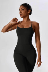 Square Neck Crossover Strap Tank Top