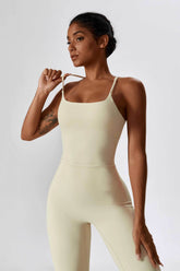 Square Neck Crossover Strap Tank Top