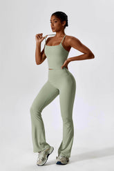 Square Neck Crossover Strap Tank Top