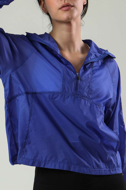 Sun Protection Half-Zip Track Jacket Windbreaker