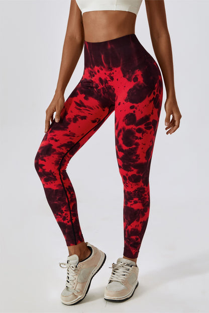 Tie Dye Seamless High-Rise Scrunch Leggings – Stylish &amp; Supportive