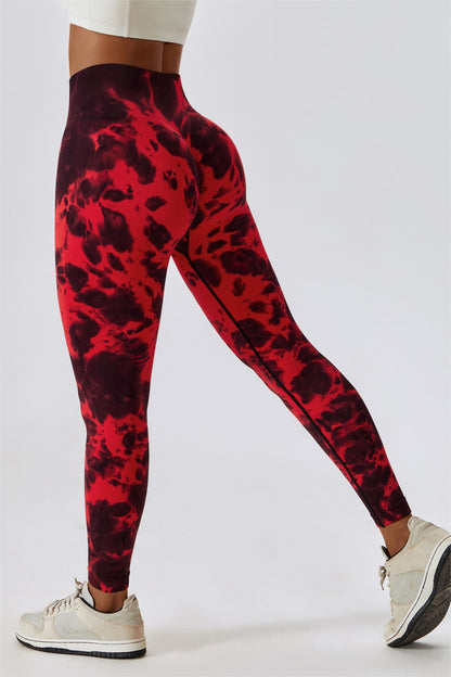 Tie Dye Seamless High-Rise Scrunch Leggings – Stylish &amp; Supportive