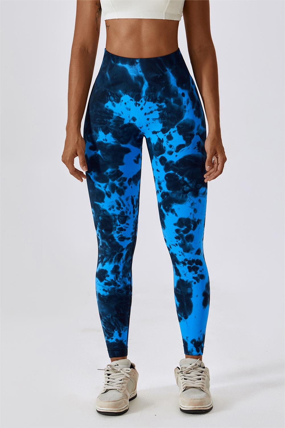 Tie Dye Seamless High-Rise Scrunch Leggings – Stylish &amp; Supportive