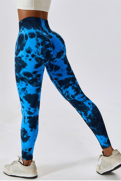 Tie Dye Seamless High-Rise Scrunch Leggings – Stylish &amp; Supportive