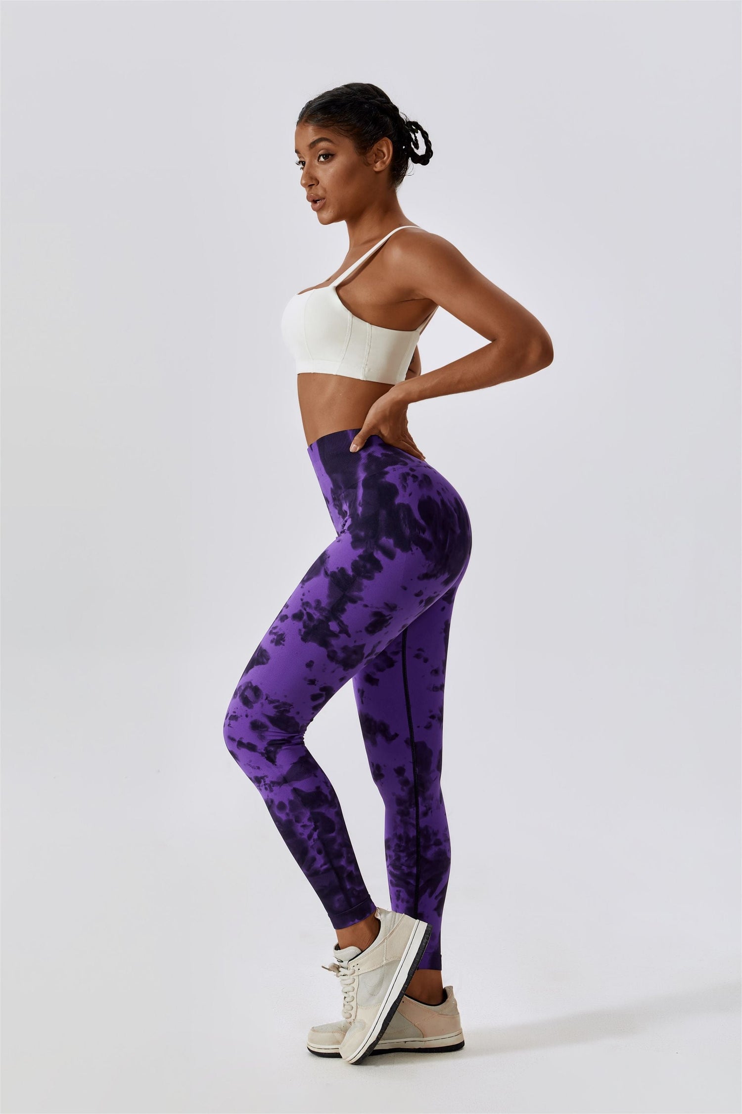 Tie Dye Seamless High-Rise Scrunch Leggings – Stylish &amp; Supportive