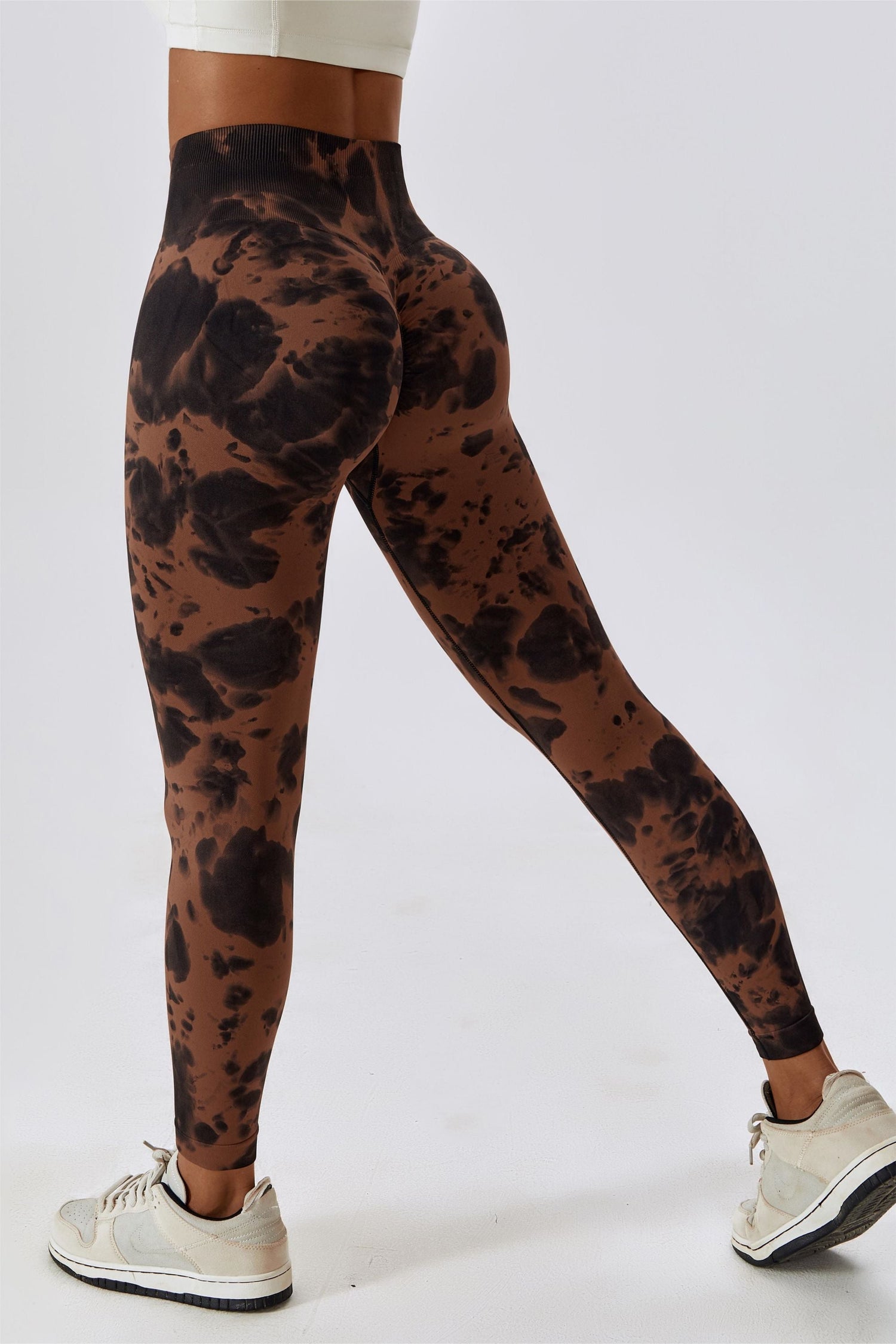 Tie Dye Seamless High-Rise Scrunch Leggings – Stylish &amp; Supportive