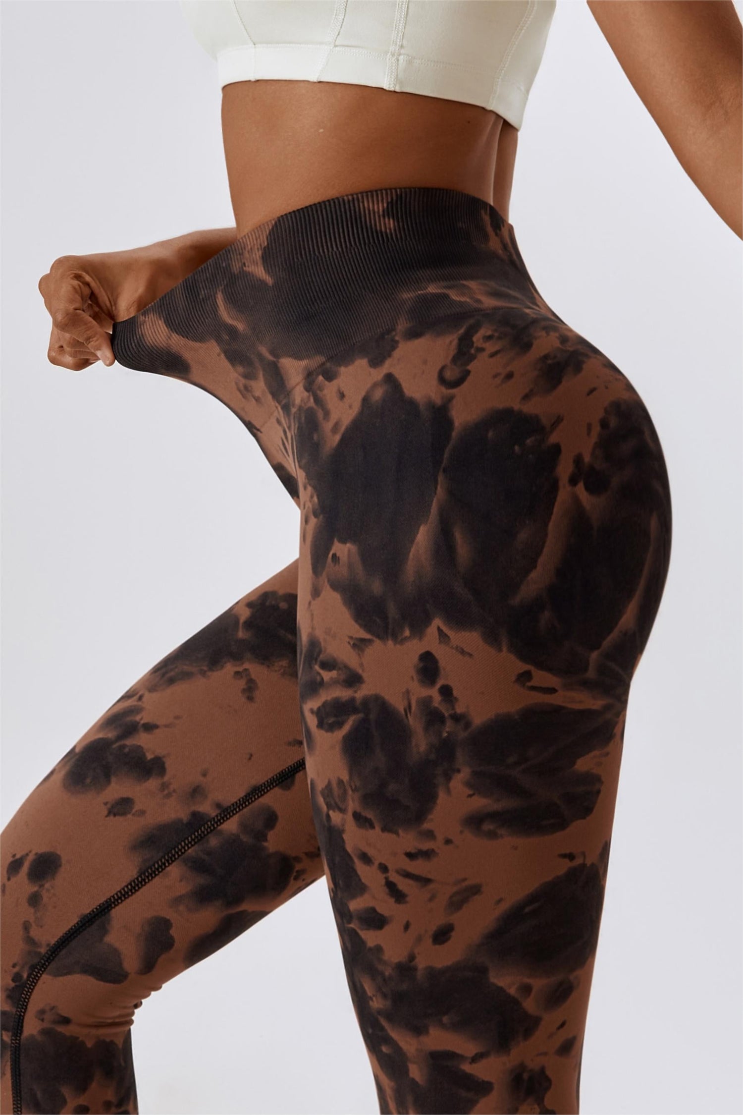 Tie Dye Seamless High-Rise Scrunch Leggings – Stylish &amp; Supportive