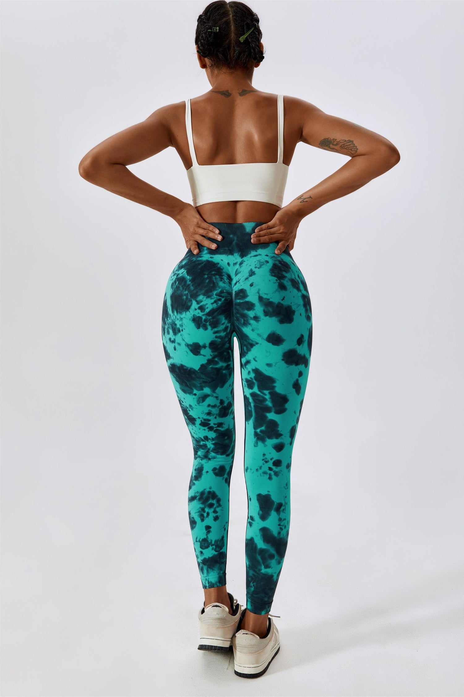 Tie Dye Seamless High-Rise Scrunch Leggings – Stylish &amp; Supportive