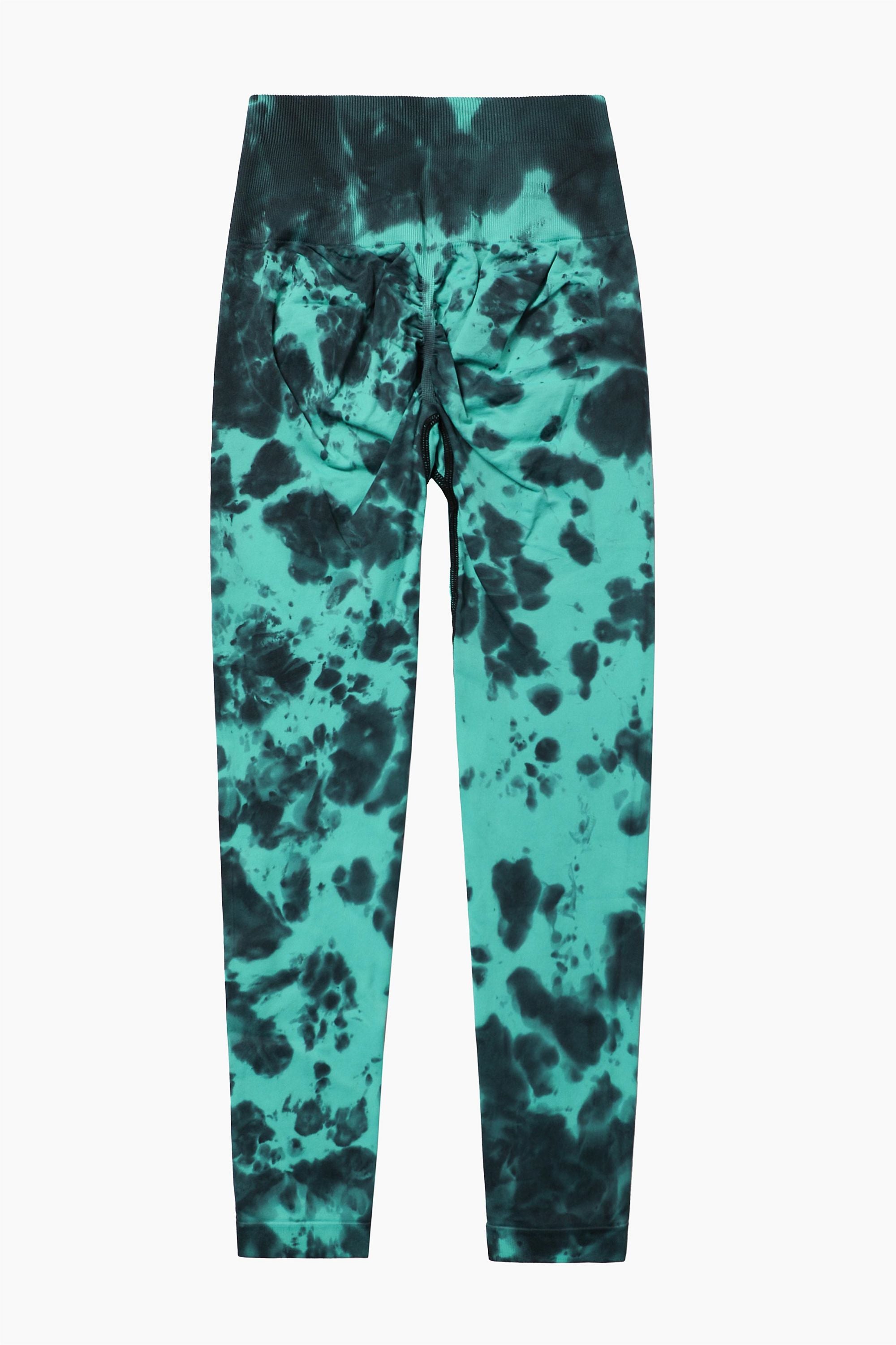 Tie Dye Seamless High-Rise Scrunch Leggings – Stylish &amp; Supportive