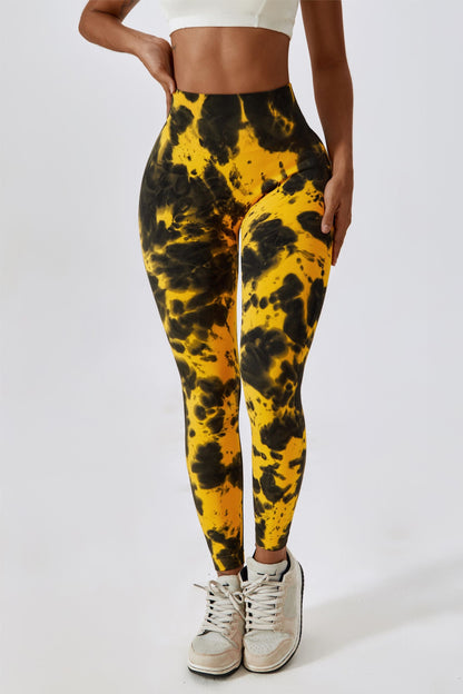 Tie Dye Seamless High-Rise Scrunch Leggings – Stylish &amp; Supportive