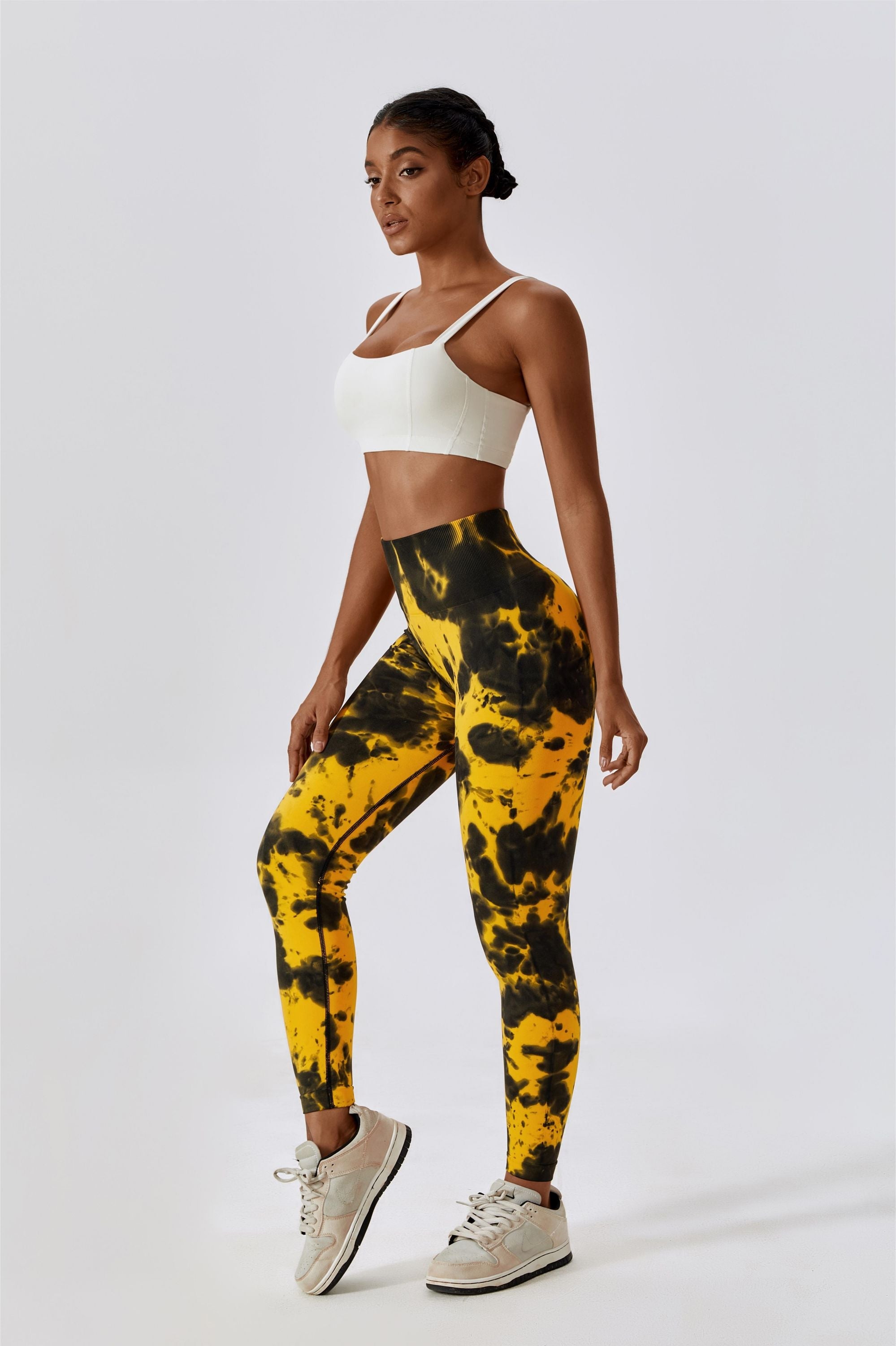 Tie Dye Seamless High-Rise Scrunch Leggings – Stylish &amp; Supportive