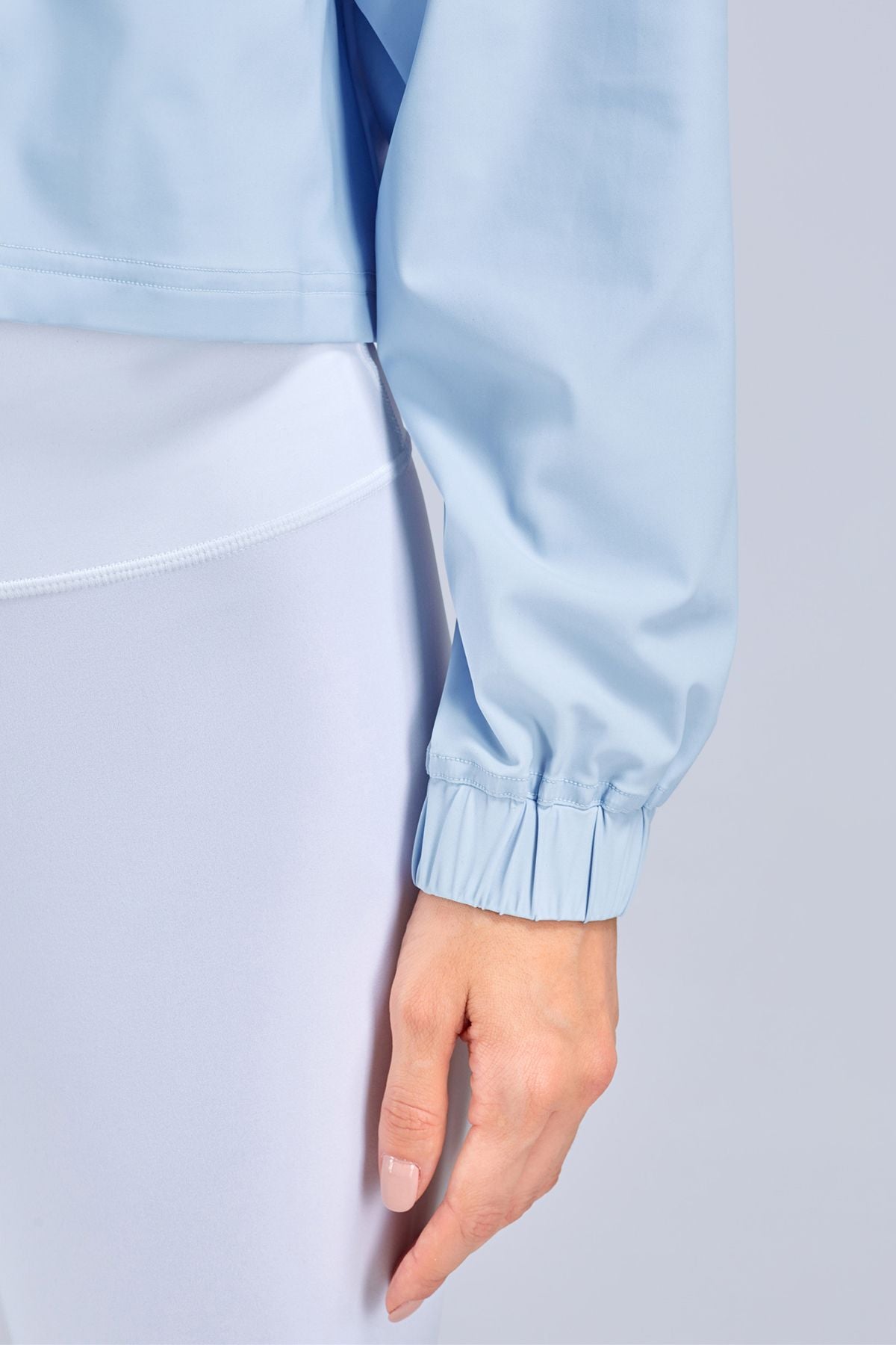 Full-Zip Cropped Track Jacket