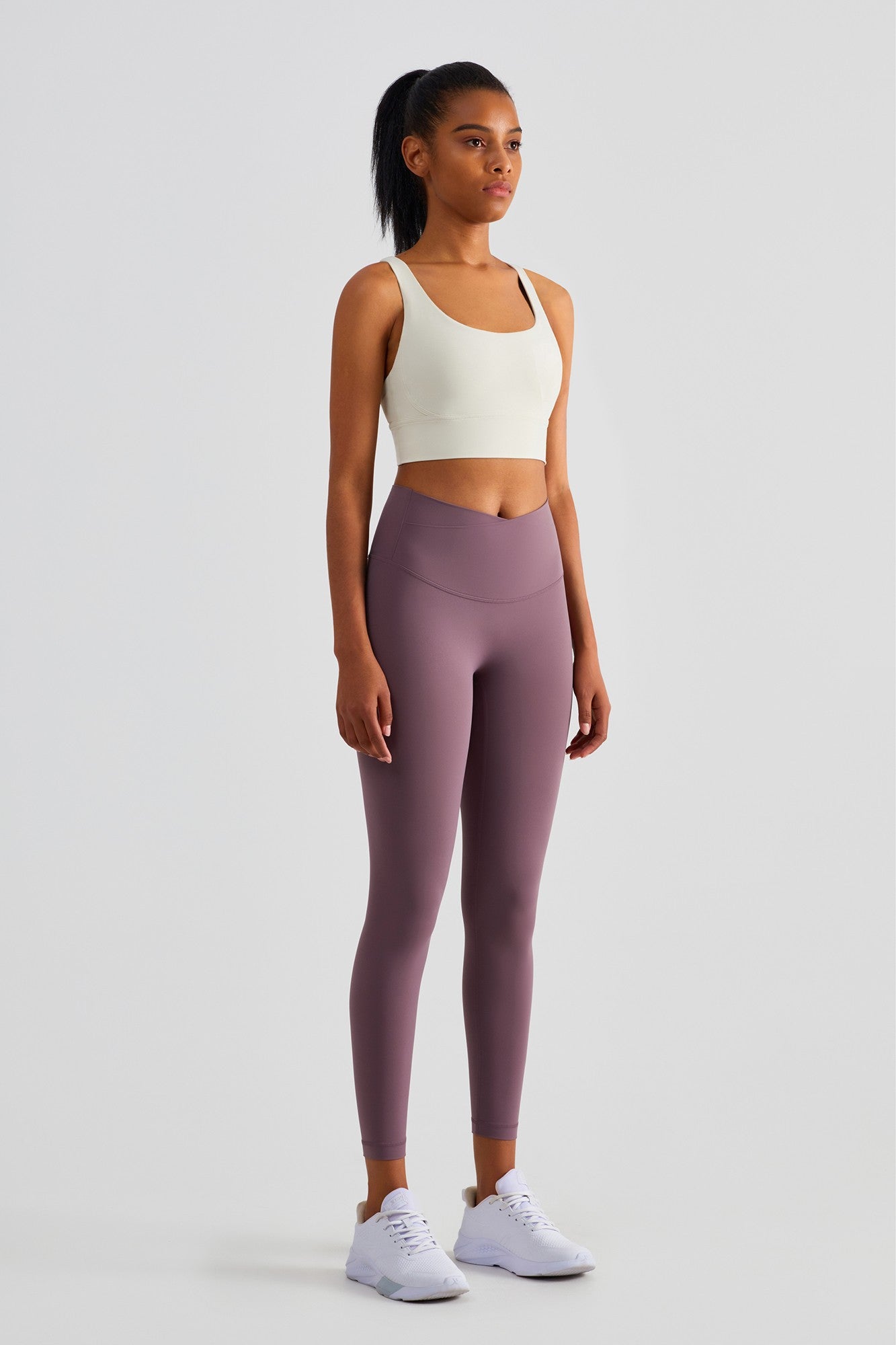 Crossover Waistband Leggings | Trendy &amp; Comfortable Yoga Pants