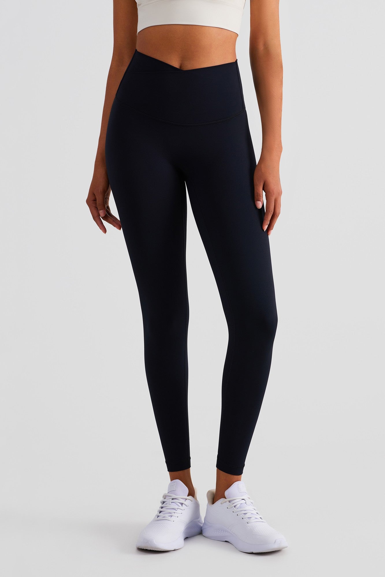 Crossover Waistband Leggings | Trendy &amp; Comfortable Yoga Pants