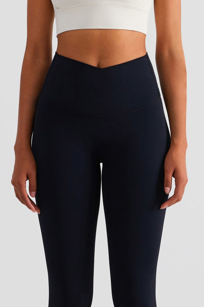 Crossover Waistband Leggings | Trendy &amp; Comfortable Yoga Pants